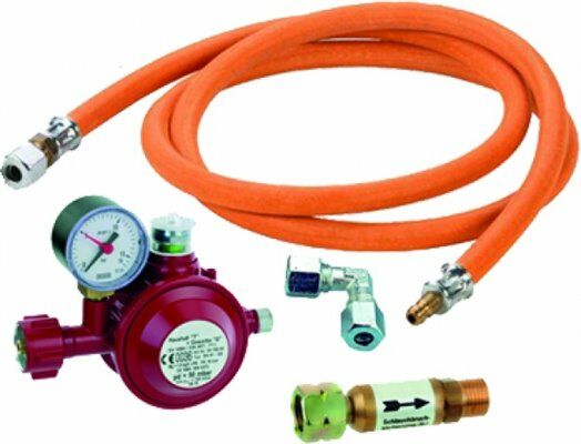 POTIS Gasanschluß Set mit Propanschlauch 2000 mm